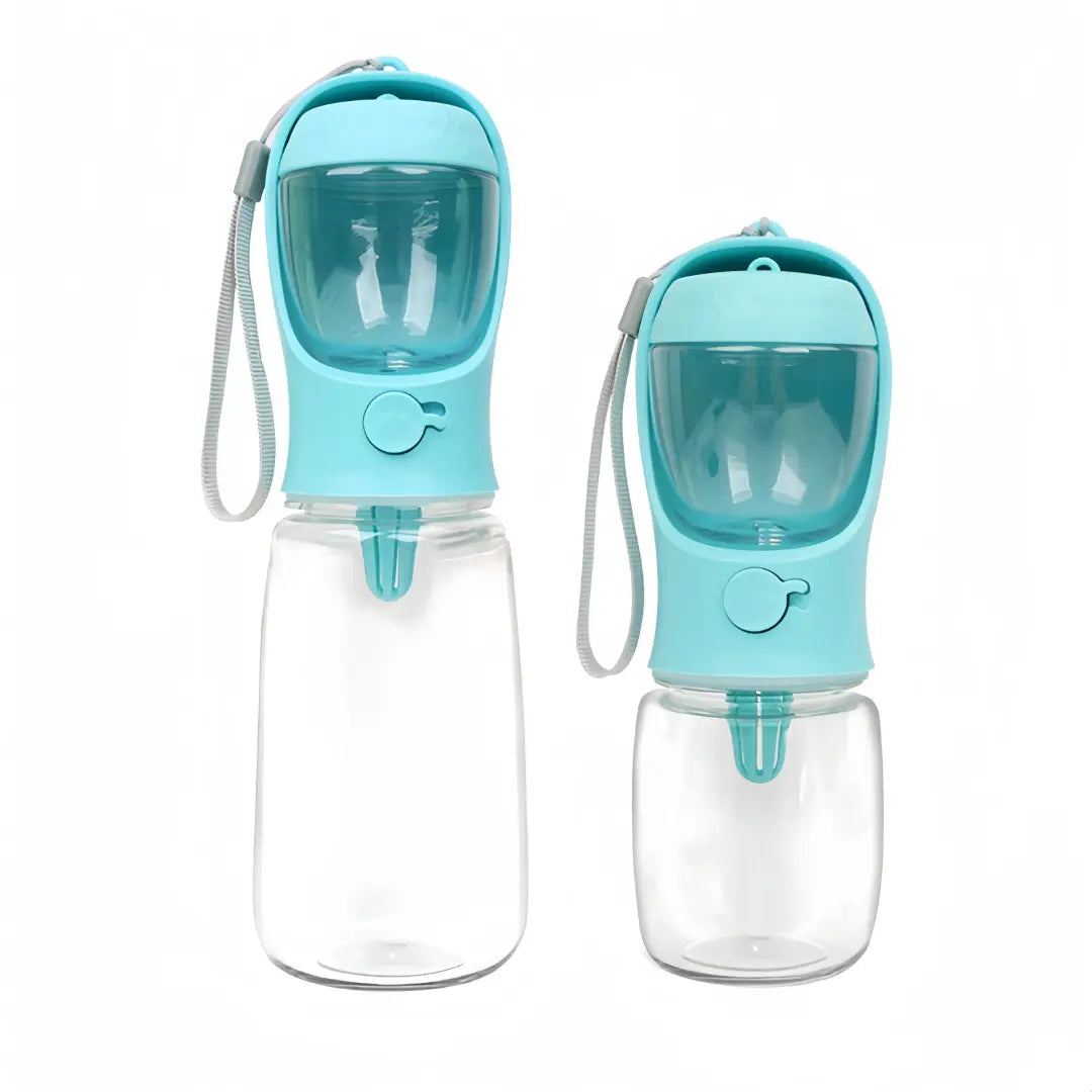 2-in-1 Travel Portable Dog Water Bottle with Food Storage Container