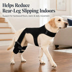 Adjustable Dog Leg Brace for Rear Legs, Breathable Support with Reflective Straps