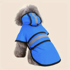 Adjustable Dog Raincoat for Small & Large Dogs, Waterproof Hooded Windproof Coat