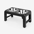 Adjustable Raised Dog Bowl, Elevated Feeding Station with 2 Stainless Steel Bowls