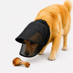Anti-Scavenging Dog Muzzle for Walks, Breathable Mesh Hood