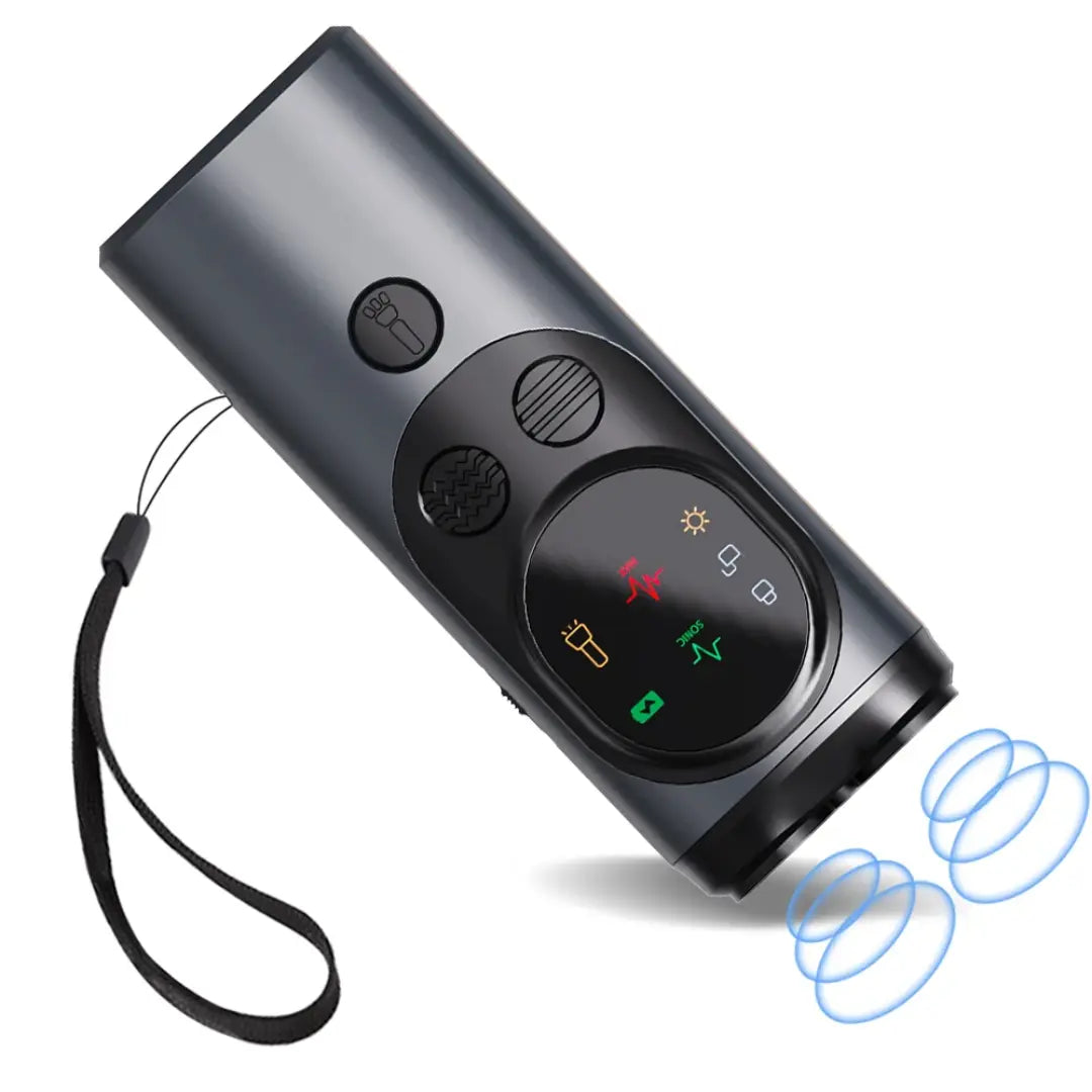 Anti Barking Dog Device, Rechargeable 3-Head Ultrasonic Repeller