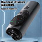 Anti Barking Dog Device, Rechargeable 3-Head Ultrasonic Repeller