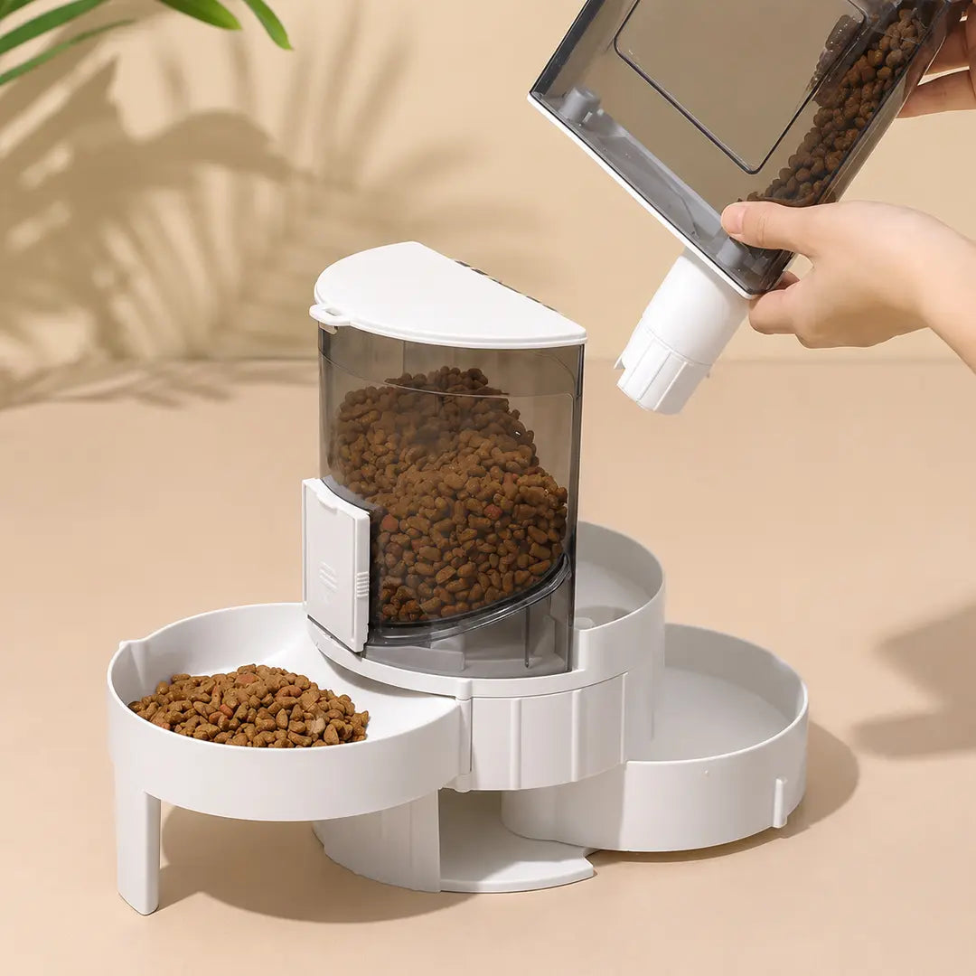 Automatic Pet Water Dispenser & Feeder for Cats & Small Dogs