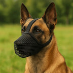 Breathable Dog Muzzle for Small & Large Dogs, Soft Mesh Adjustable Fit