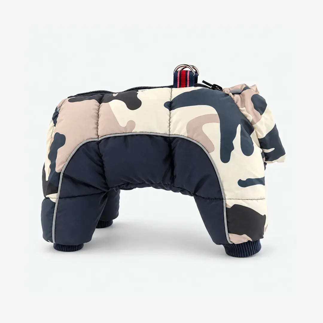Camo Dog Jackets for Winter, Warm Reflective Snowsuit for French Bulldog & Chihuahua