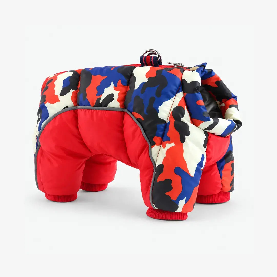 Camo Dog Jackets for Winter, Warm Reflective Snowsuit for French Bulldog & Chihuahua