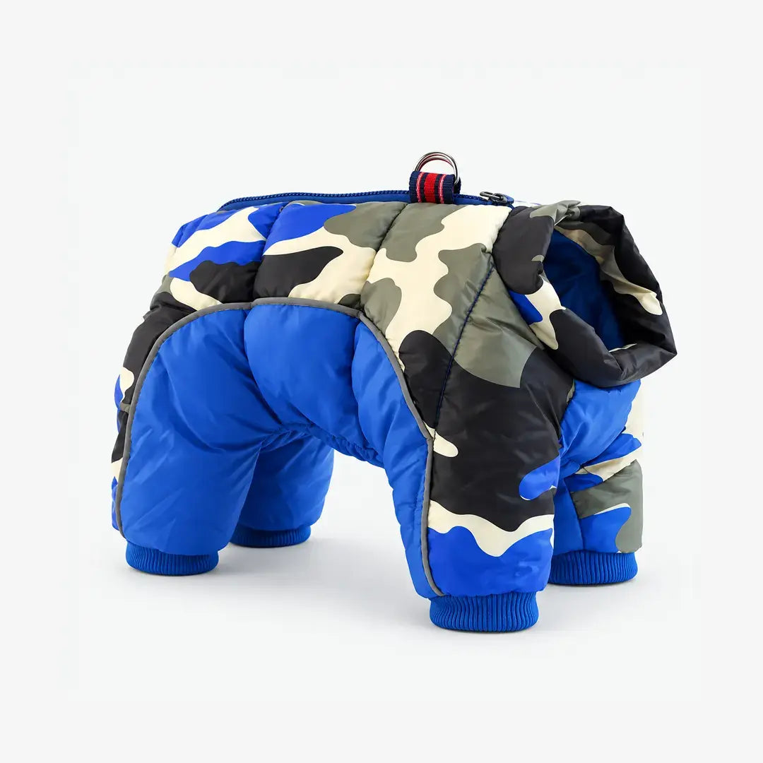 Camo Dog Jackets for Winter, Warm Reflective Snowsuit for French Bulldog & Chihuahua