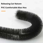 Cat Self Groomer for Indoor Cats, Arch Scratcher, Wooden Base