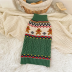 Christmas Dog Jumper for Small & Medium Dogs, Festive Fair Isle Knit