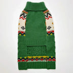 Christmas Dog Jumper for Small & Medium Dogs, Festive Fair Isle Knit