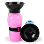 Compact Travel Portable Dog Water Bottle with 550ml Capacity & Foldable Bowl