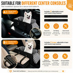 Console Dog Car Seat Booster for Small Dogs & Cats, Safety Leash, Up to 5 kg