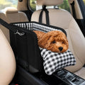 Console Dog Car Seat Booster for Small Dogs & Cats, Safety Leash, Up to 5 kg