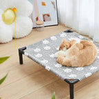 Cooling Mesh Elevated Pet Bed with Raised Frame for Dogs & Cats