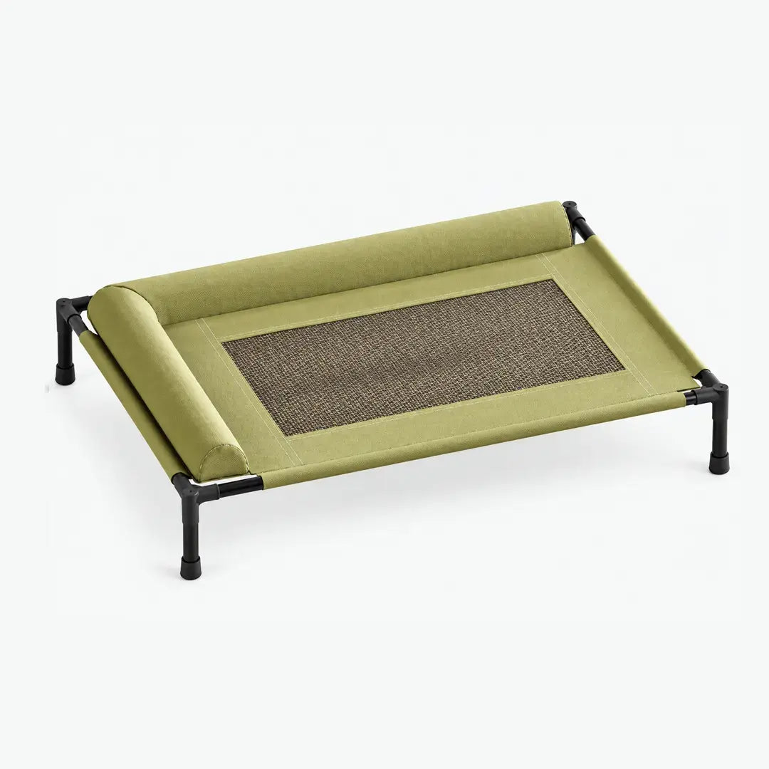 Cooling Raised Elevated Mesh Pet Bed with Removable Bolsters for Dogs & Cats