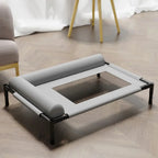 Cooling Raised Elevated Mesh Pet Bed with Removable Bolsters for Dogs & Cats
