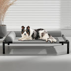 Cooling Raised Elevated Mesh Pet Bed with Removable Bolsters for Dogs & Cats