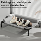 Cooling Raised Elevated Mesh Pet Bed with Removable Bolsters for Dogs & Cats