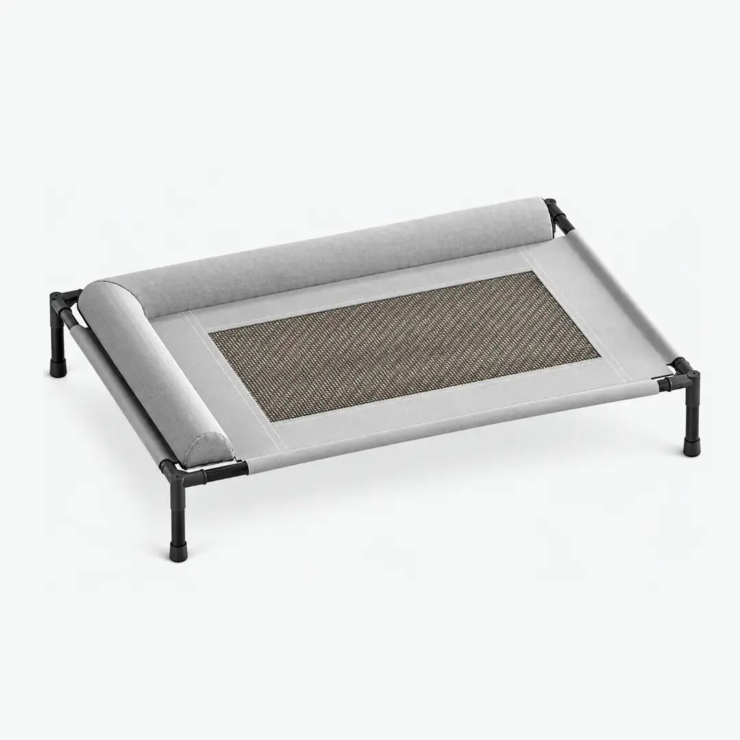 Cooling Raised Elevated Mesh Pet Bed with Removable Bolsters for Dogs & Cats