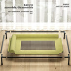 Cooling Raised Elevated Mesh Pet Bed with Removable Bolsters for Dogs & Cats