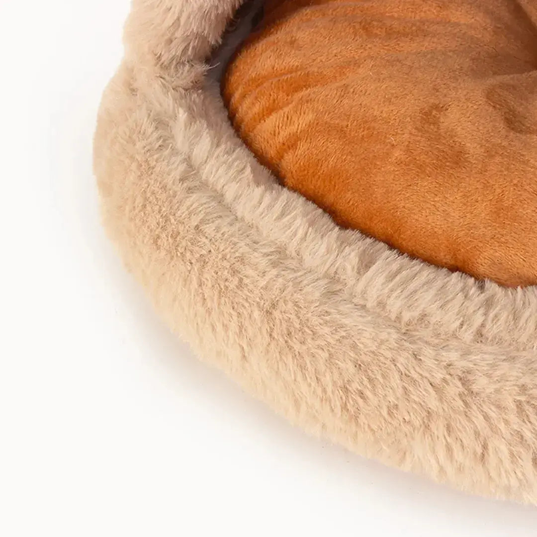 Cozy Hideaway Pet Teepee Tent with Plush Cushion for Cats & Small Dogs