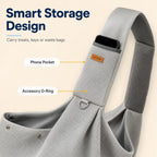 Crossbody Pet Sling Carrier for Small Dogs & Cats, Breathable Hands-Free Shoulder Bag