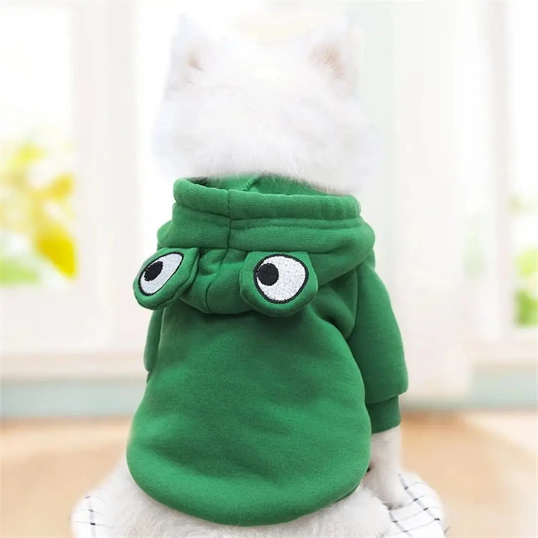 Cute Dog Clothes for Small Dogs, Warm Fleece Animal & Fruit Hoodie Costume