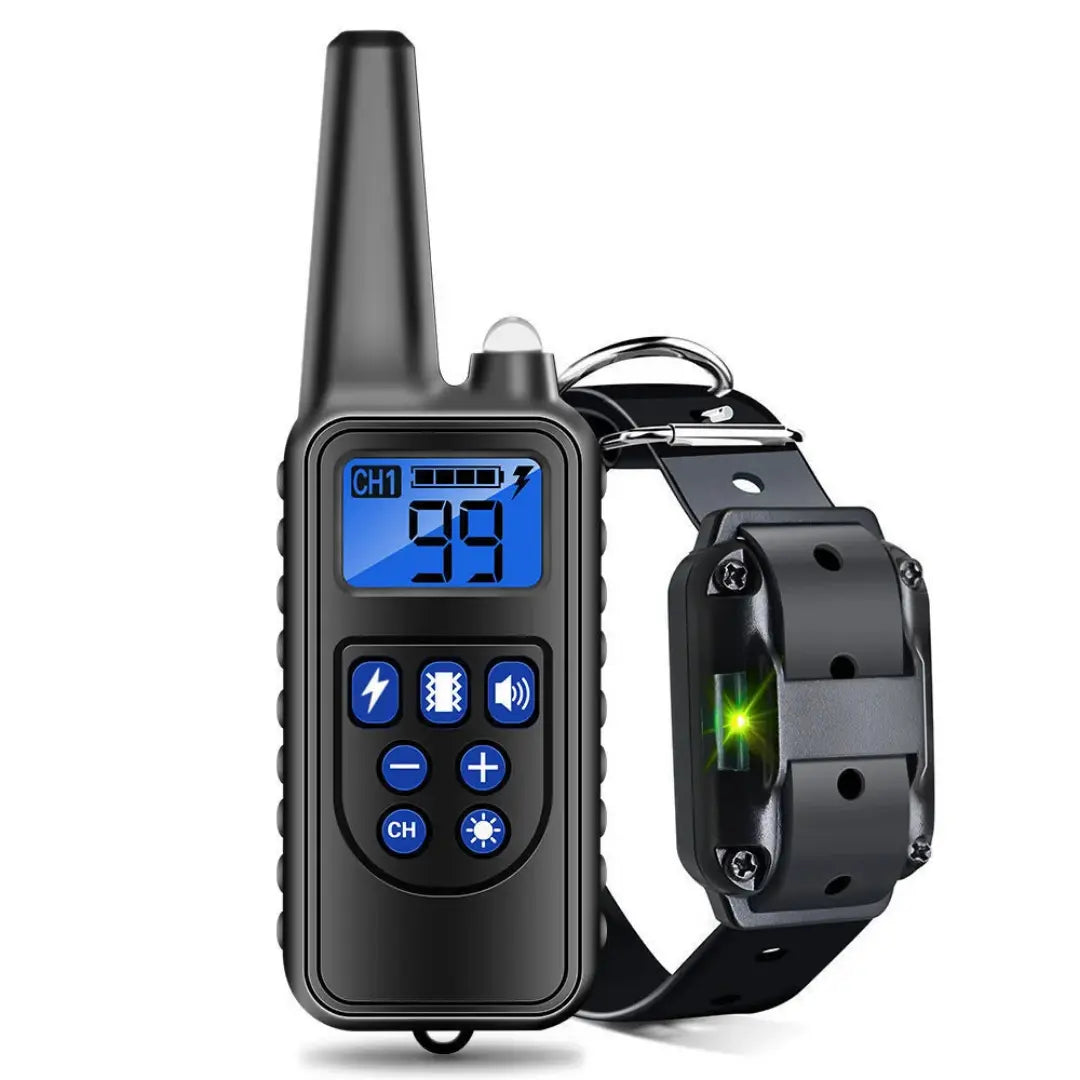 Dog Barking Training Collar with Remote Control, Waterproof Rechargeable Anti Barking Collar for All Dogs