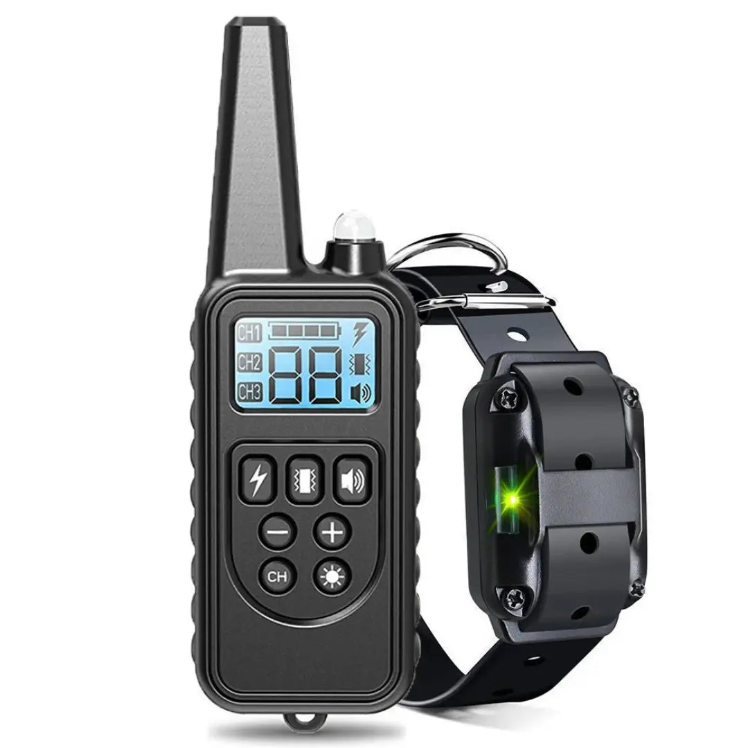 Dog Barking Training Collar with Remote Control, Waterproof Rechargeable Anti Barking Collar for All Dogs