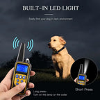 Dog Barking Training Collar with Remote Control, Waterproof Rechargeable Anti Barking Collar for All Dogs