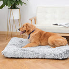 Dog Bed Mat for Small to Large Dogs, Plush Washable Sleeping Cushion