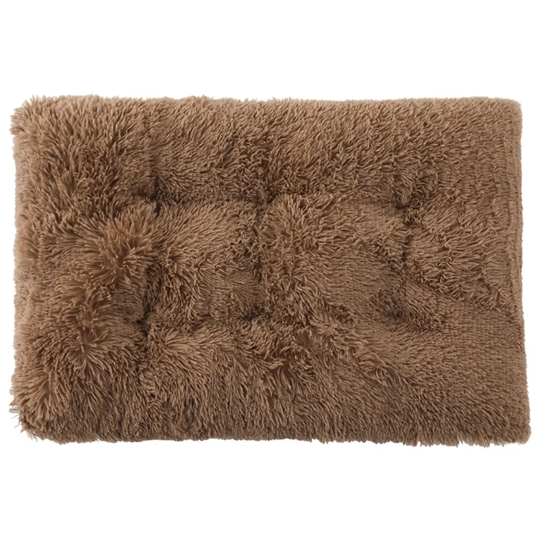 Dog Bed Mat for Small to Large Dogs, Plush Washable Sleeping Cushion