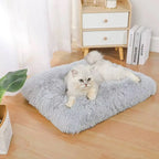 Dog Bed Mat for Small to Large Dogs, Plush Washable Sleeping Cushion