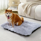 Dog Bed Mat for Small to Large Dogs, Plush Washable Sleeping Cushion