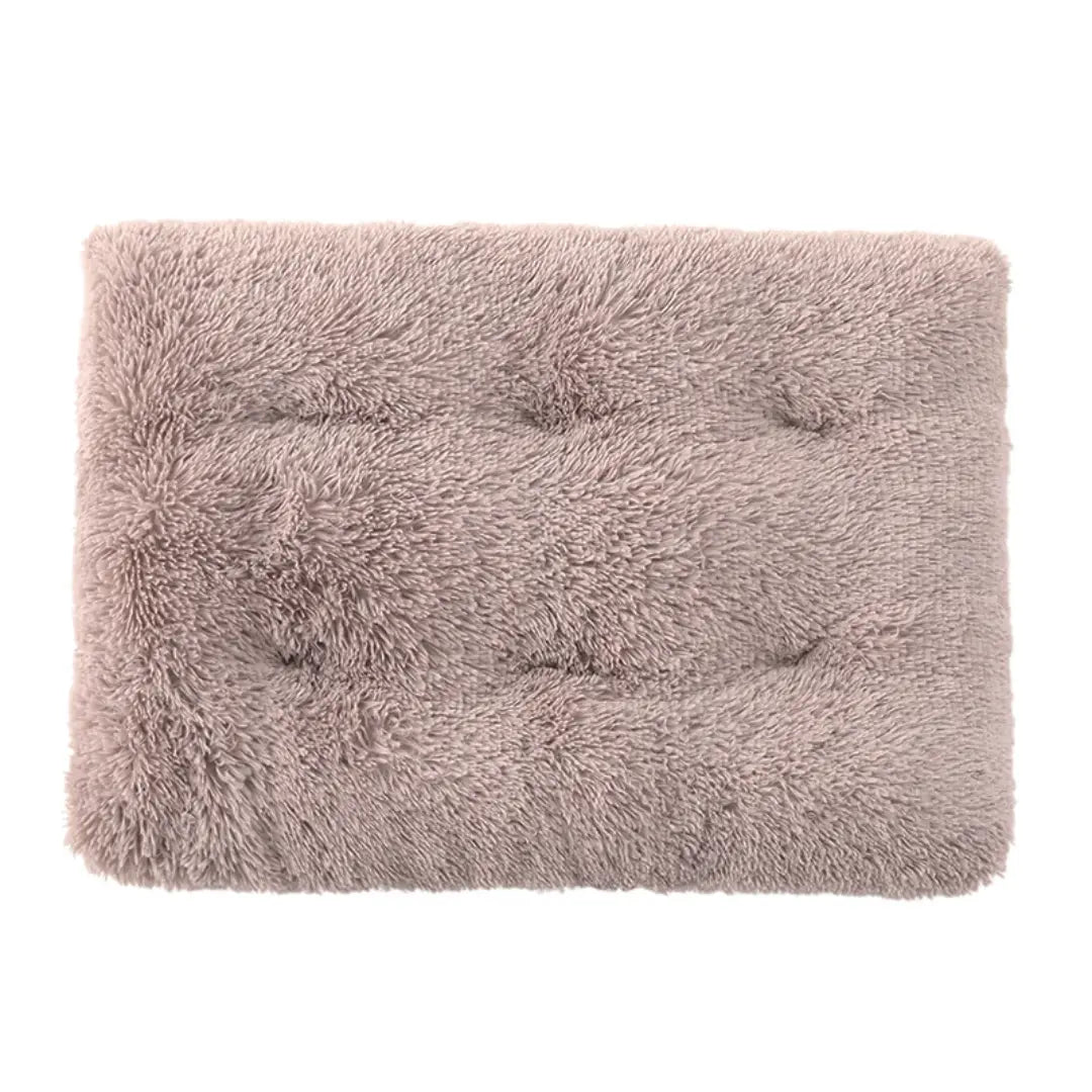 Dog Bed Mat for Small to Large Dogs, Plush Washable Sleeping Cushion