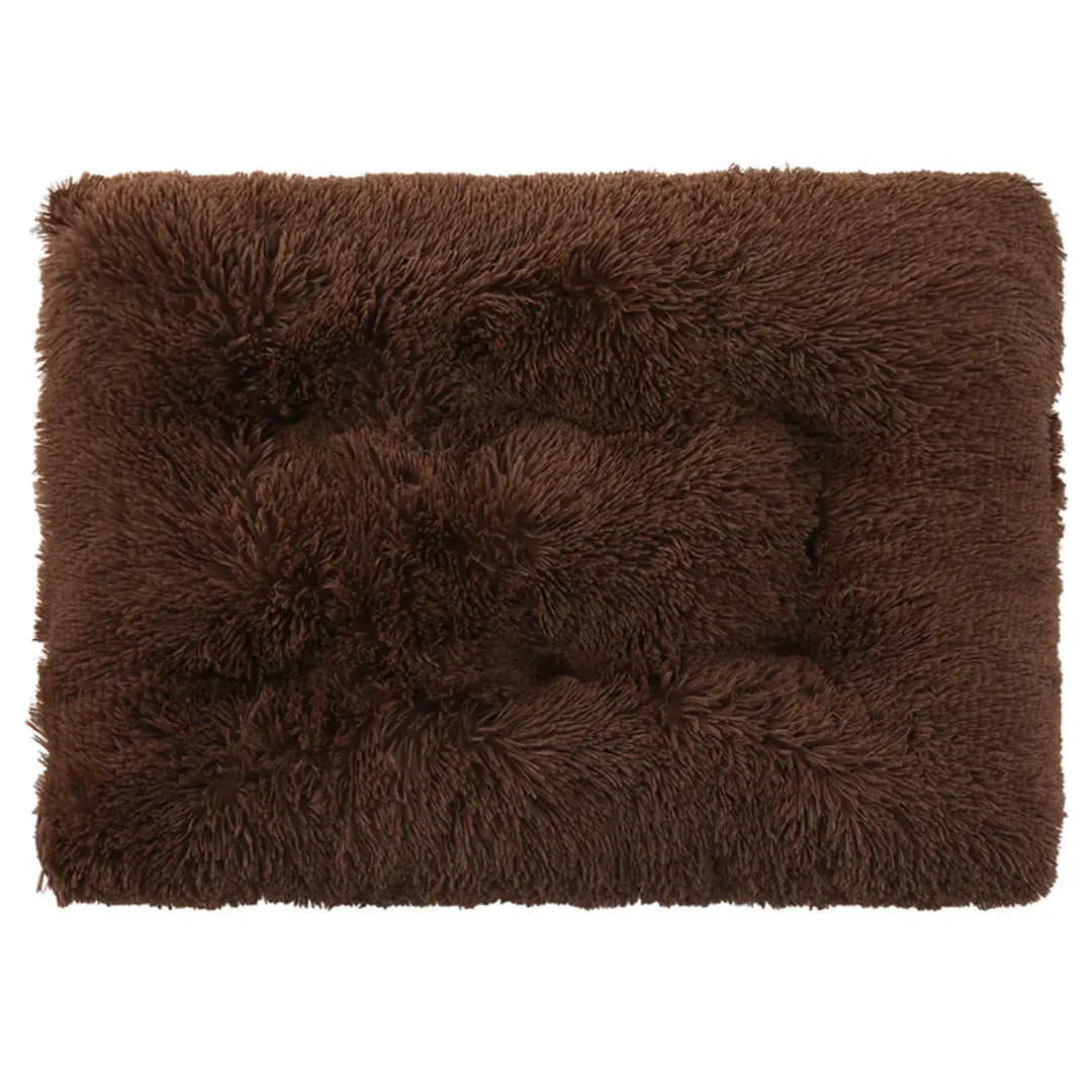 Dog Bed Mat for Small to Large Dogs, Plush Washable Sleeping Cushion