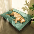 Dog Bed for Medium & Large Dogs, Thick Corduroy Washable Cushion