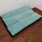 Dog Bed for Medium & Large Dogs, Thick Corduroy Washable Cushion