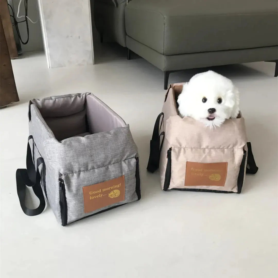 Dog Car Seat Console Booster & Carrier for Small Dogs & Cats