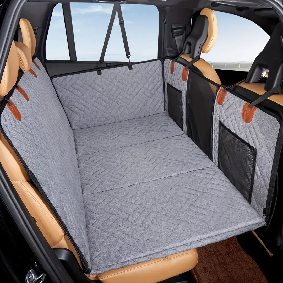 Dog Car Seat Cover for Back Seat Extension - Waterproof, Scratch-Resistant & Non-Slip Pet Hammock