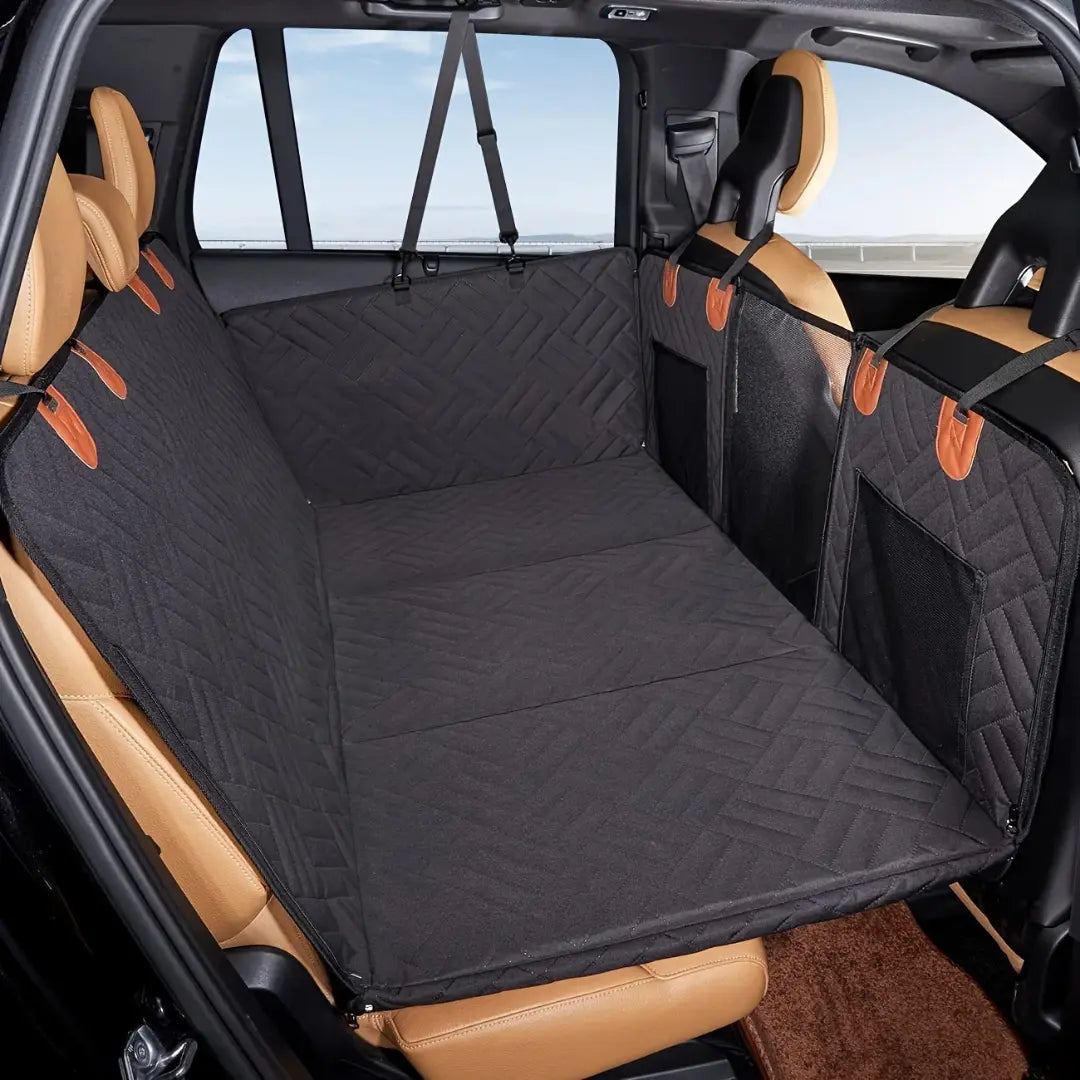 Dog Car Seat Cover for Back Seat Extension - Waterproof, Scratch-Resistant & Non-Slip Pet Hammock