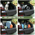 Dog Car Seat Cover for SUV & Rear Seats, Waterproof Black Liner
