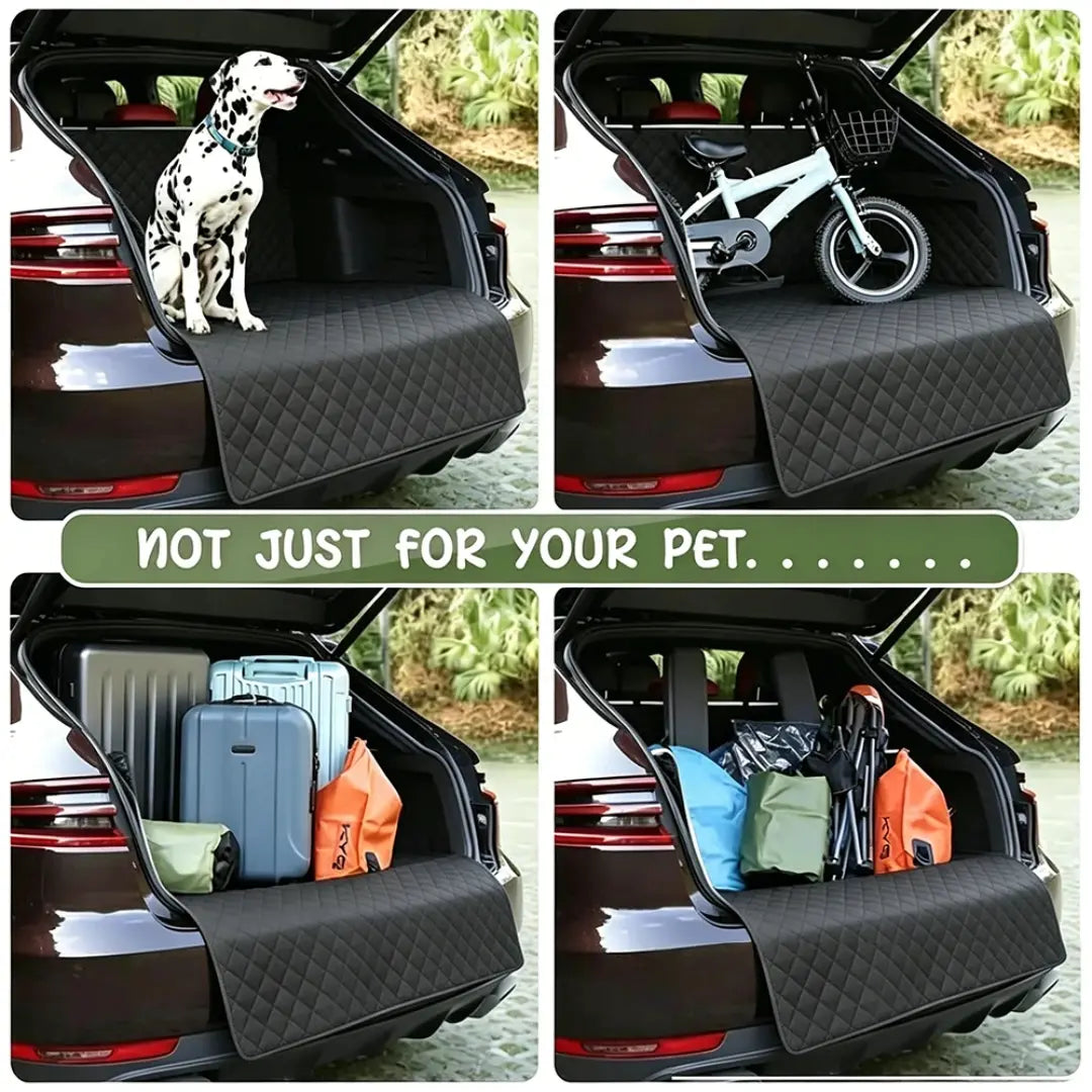 Dog Car Seat Cover for SUV & Rear Seats, Waterproof Black Liner