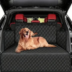 Dog Car Seat Cover for SUV & Rear Seats, Waterproof Black Liner