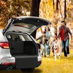 Dog Car Seat Cover for SUV & Rear Seats, Waterproof Black Liner