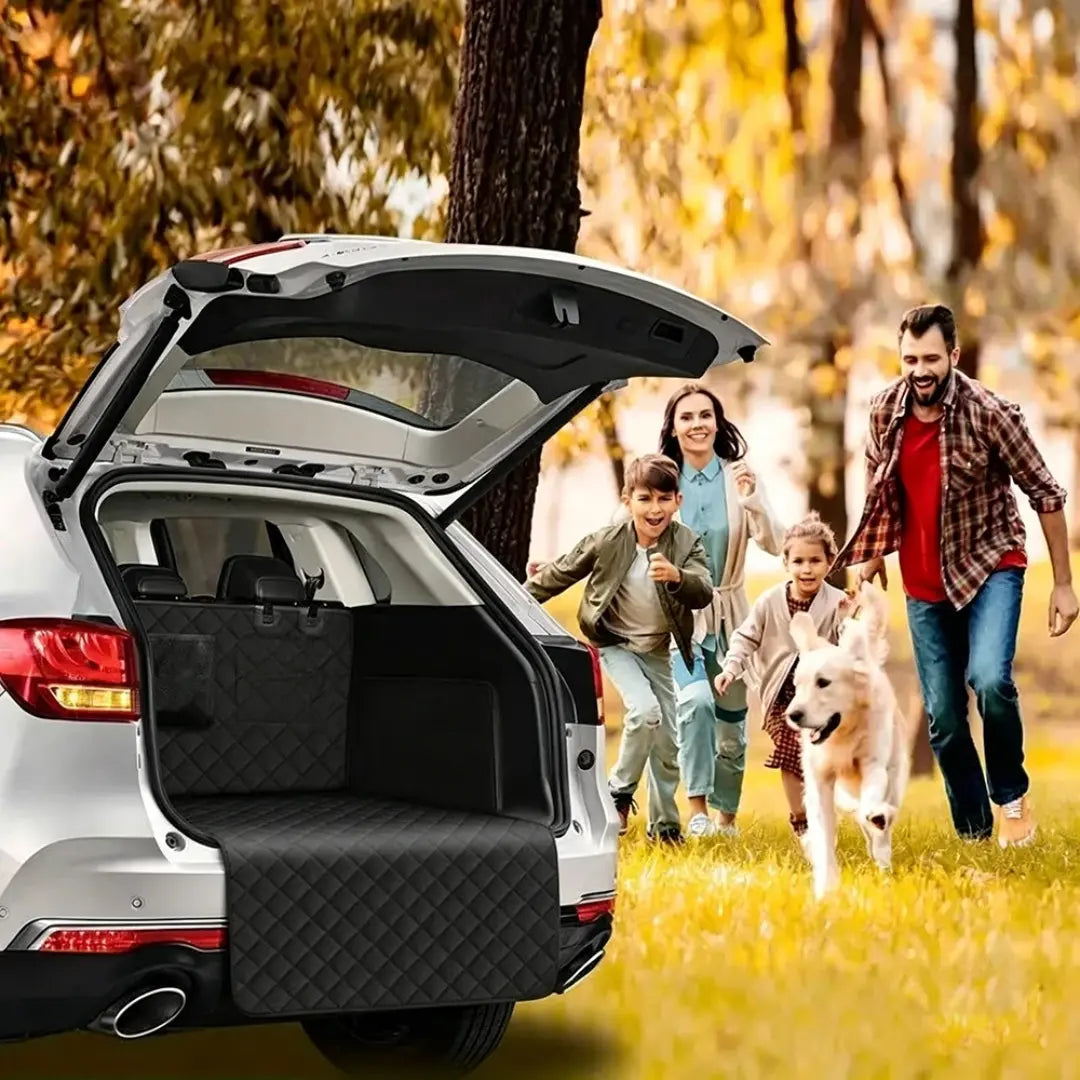 Dog Car Seat Cover for SUV & Rear Seats, Waterproof Black Liner