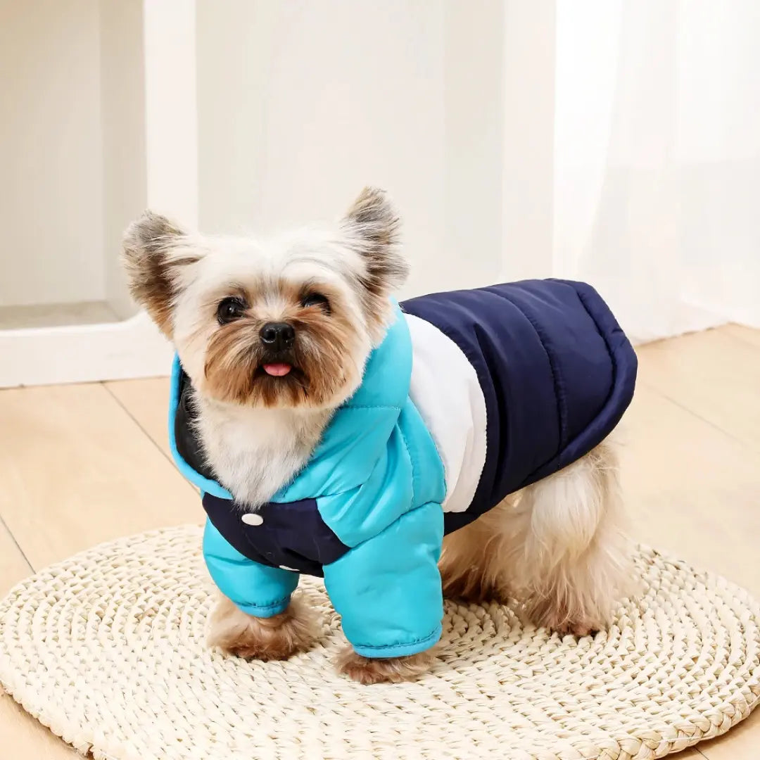 Dog Coat for Small & Medium Dogs & Cats, Hooded Winter Jacket