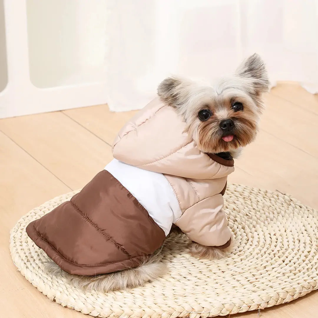 Dog Coat for Small & Medium Dogs & Cats, Hooded Winter Jacket