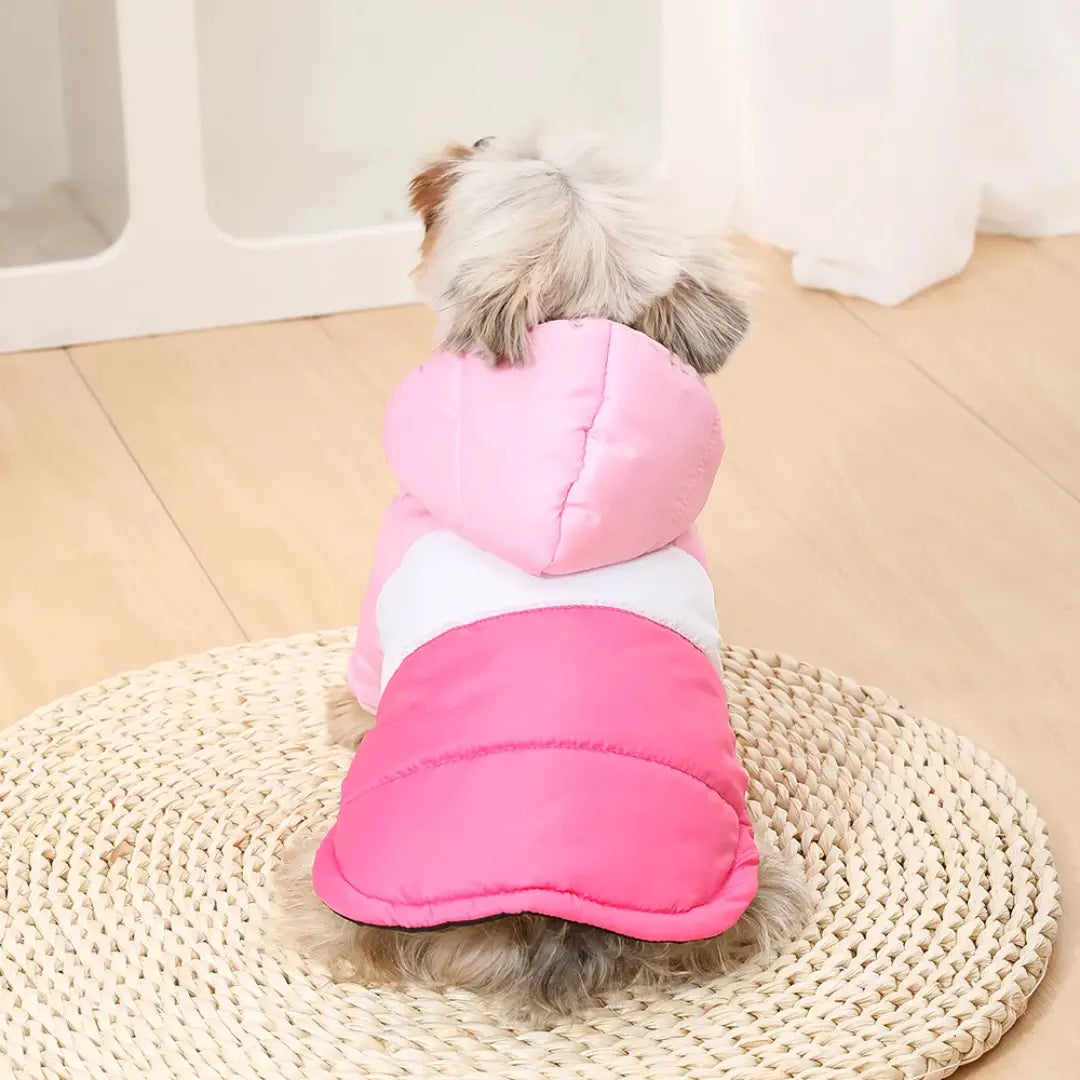 Dog Coat for Small & Medium Dogs & Cats, Hooded Winter Jacket